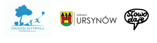 logo edyukacja aktywna logo dzielnica ursynów logo słowo daje